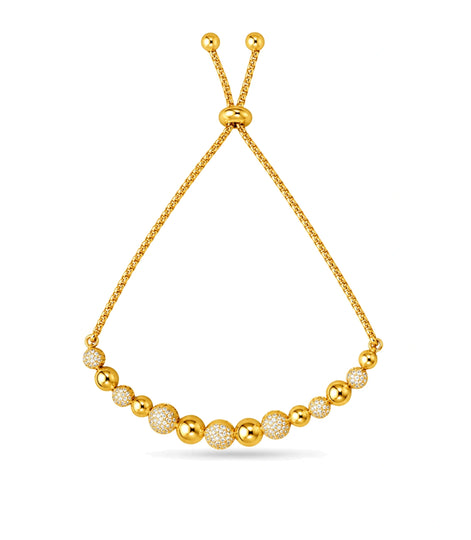 Gold Plated Radiant Bolo Bracelet