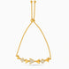 Gold Plated Geometric Glossy Bolo Bracelet