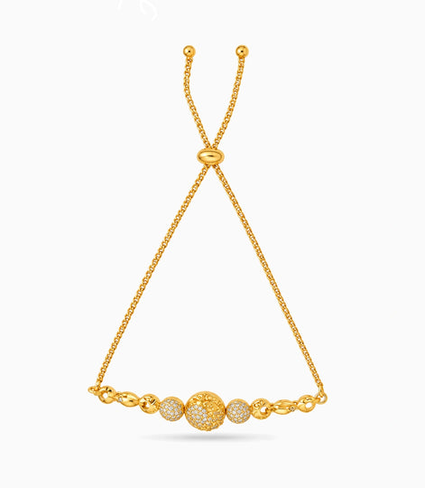 Gold Plated Dainty Bolo Bracelet