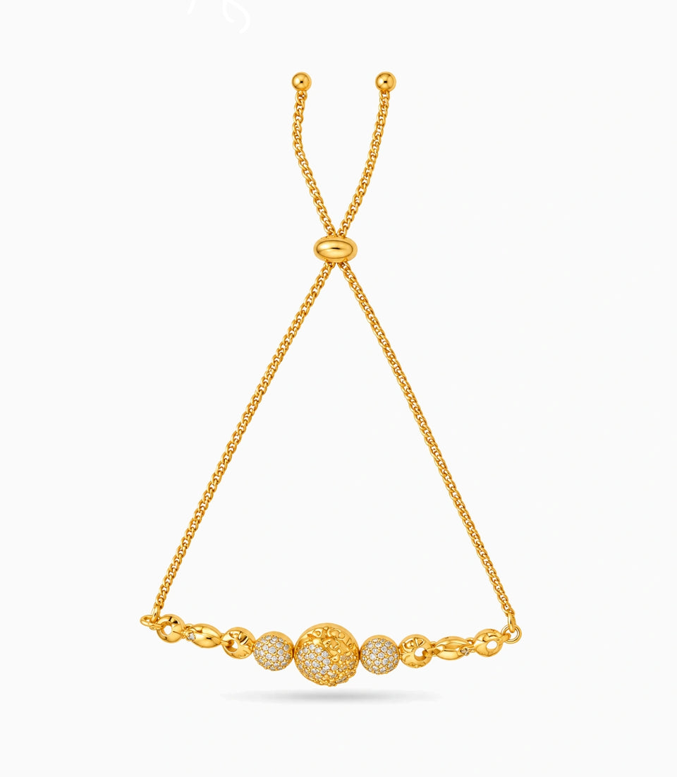 Gold Plated Dainty Bolo Bracelet
