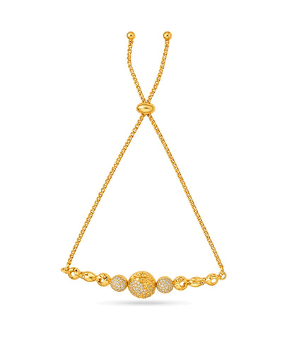 Gold Plated Dainty Bolo Bracelet