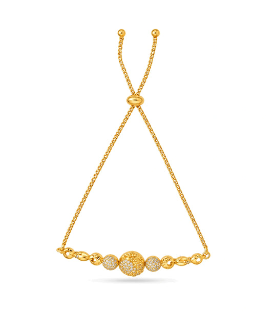 Gold Plated Dainty Bolo Bracelet