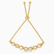 Gold Plated Pearl Delicate Bolo Bracelet