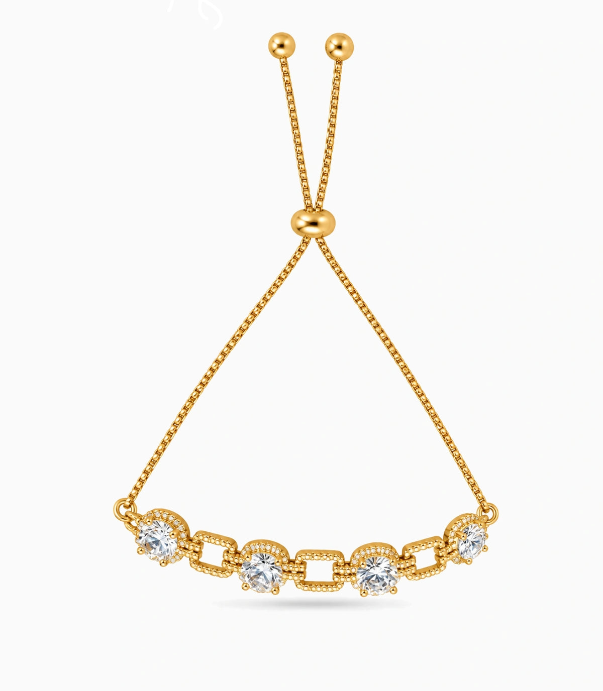 Gold Plated Luxe Bolo Bracelet