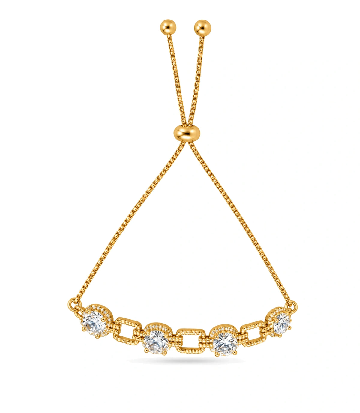 Gold Plated Luxe Bolo Bracelet
