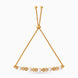 Gold Plated Pearl Royal Bolo Bracelet