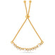 Gold Plated Pearl Glamour Bolo Bracelet