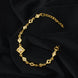 Gold Plated Sparkling Chain Bracelet