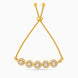 Gold Plated Dazzling Bolo Bracelet