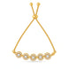 Gold Plated Dazzling Bolo Bracelet