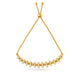 Gold Plated Brilliant Bolo Bracelet