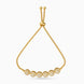 Gold Plated Shimmering Bolo Bracelet
