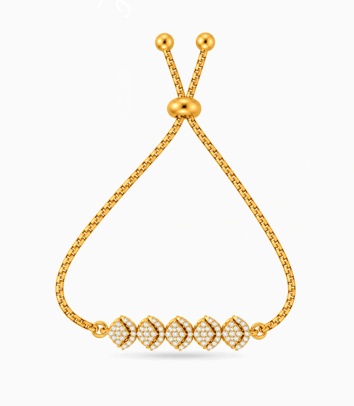 Gold Plated Radiance Bolo Bracelet