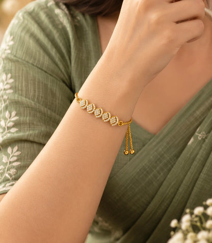 Gold Plated Radiance Bolo Bracelet