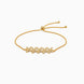 Gold Plated Floral Bolo Bracelet