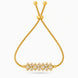 Gold Plated Brilliance Bolo Bracelet