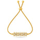Gold Plated Brilliance Bolo Bracelet