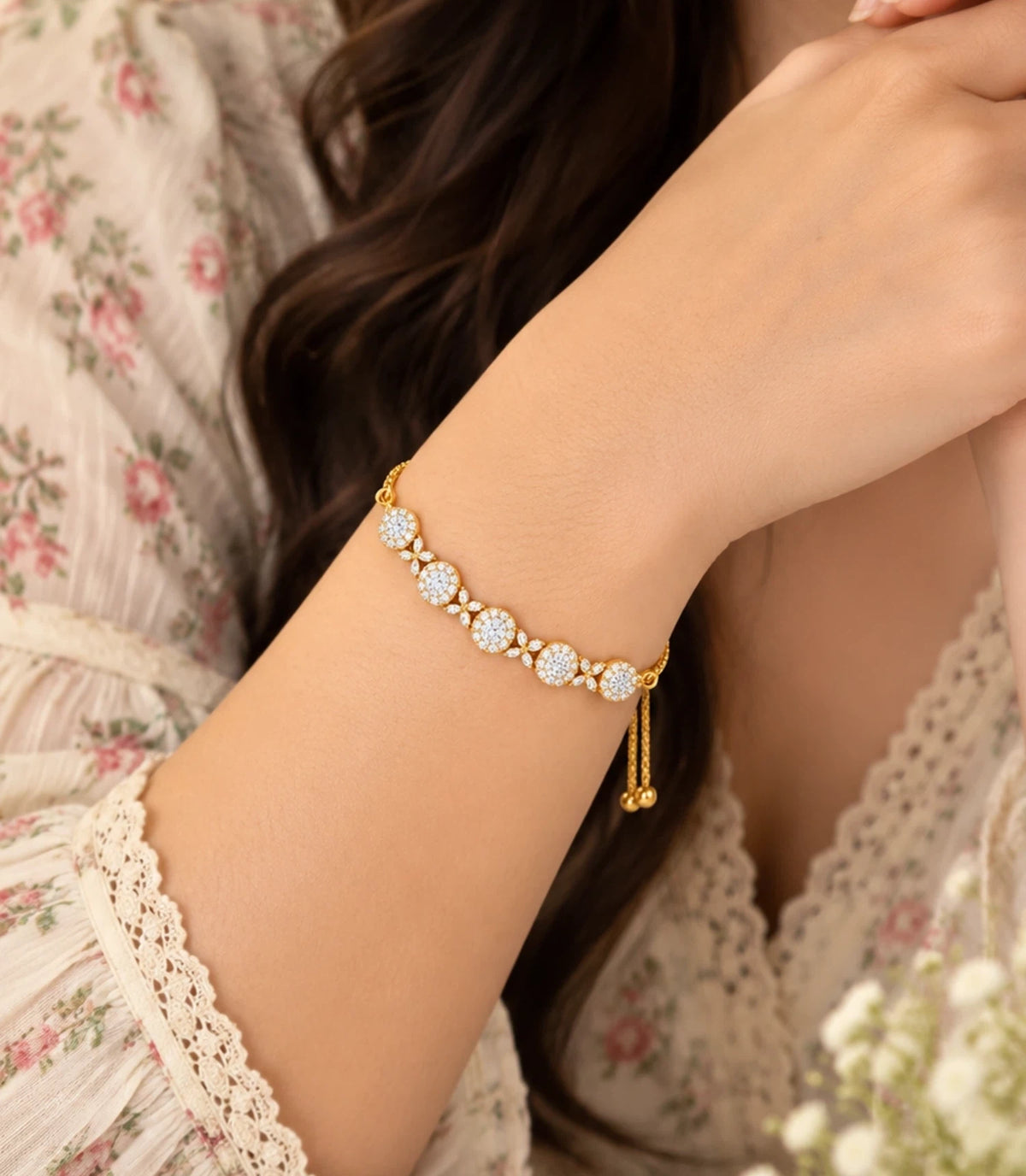Gold Plated Lumina Bolo Bracelet
