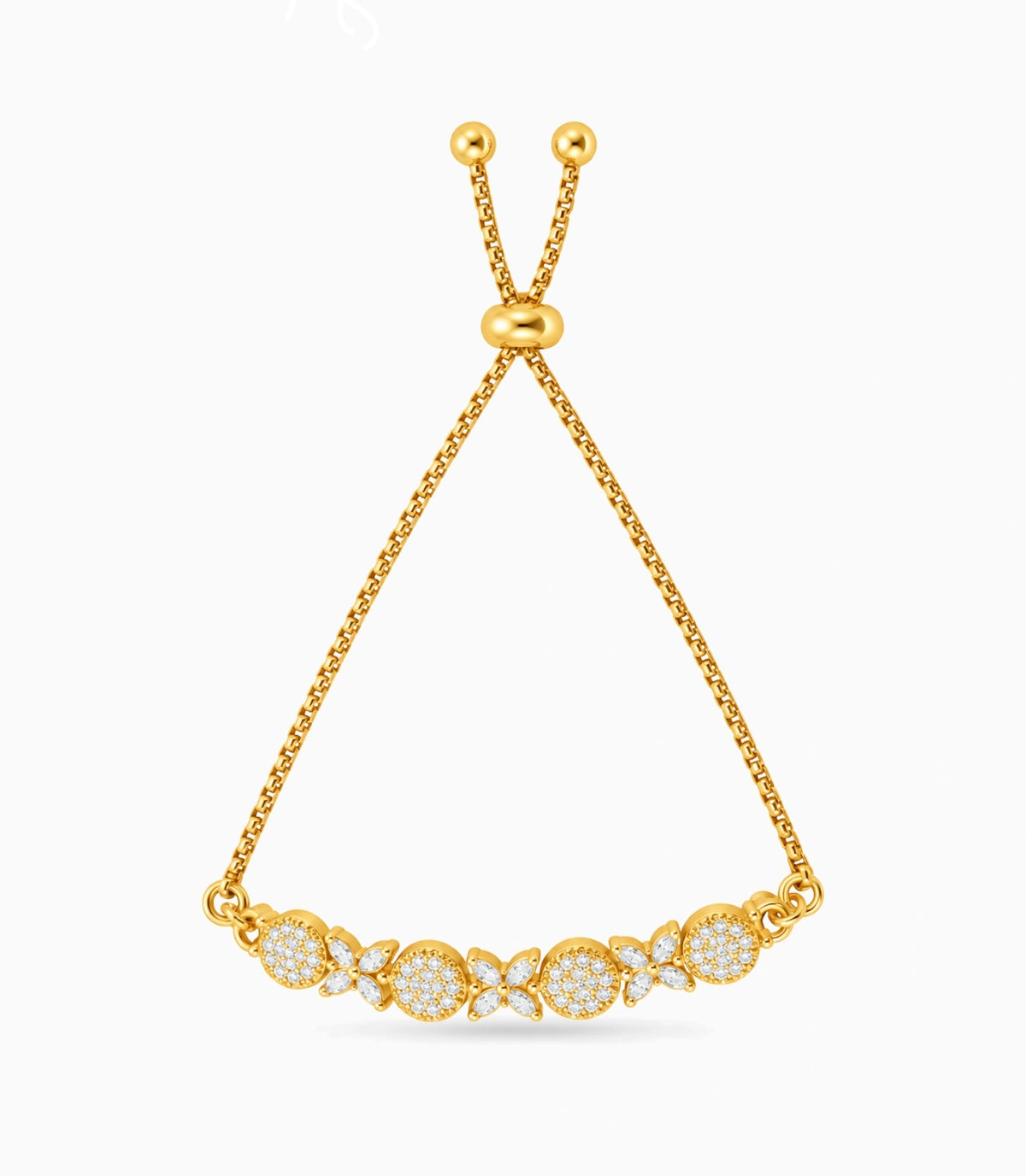 Gold Plated Blooming Bolo Bracelet