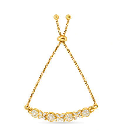 Gold Plated Blooming Bolo Bracelet
