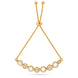 Gold Plated Pearl Glimmer Bolo Bracelet