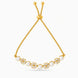 Gold Plated Pearl Dreamy Bolo Bracelet