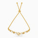 Gold Plated Pearl Lovely Bolo Bracelet