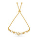 Gold Plated Pearl Lovely Bolo Bracelet