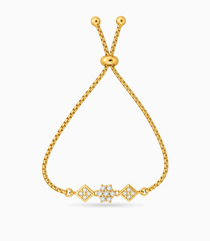 Gold Plated Delicate Bolo Bracelet