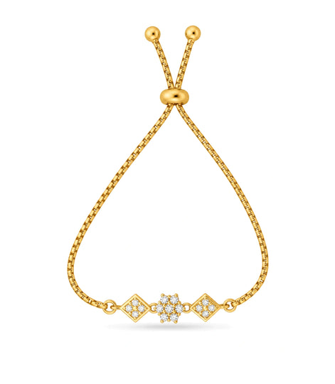 Gold Plated Delicate Bolo Bracelet