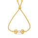 Gold Plated Pearl Twinkling AD Bolo Bracelet