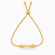 Gold Plated Pearl Lustrous Pearl Bolo Bracelet