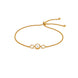 Gold Plated Center Pearl Bolo Bracelet