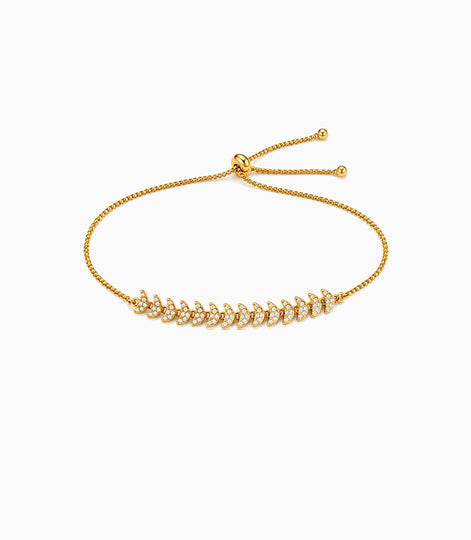 Gold Plated Elegant Bolo Bracelet
