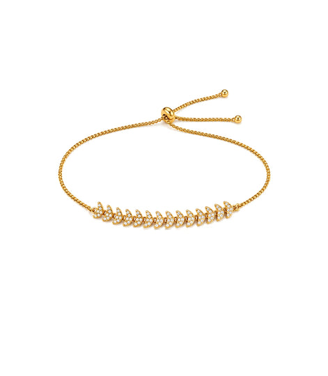 Gold Plated Elegant Bolo Bracelet