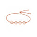 Rose Gold Plated Pearl Bolo Bracelet