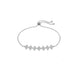Rhodium Plated Elegant Bolo Bracelet