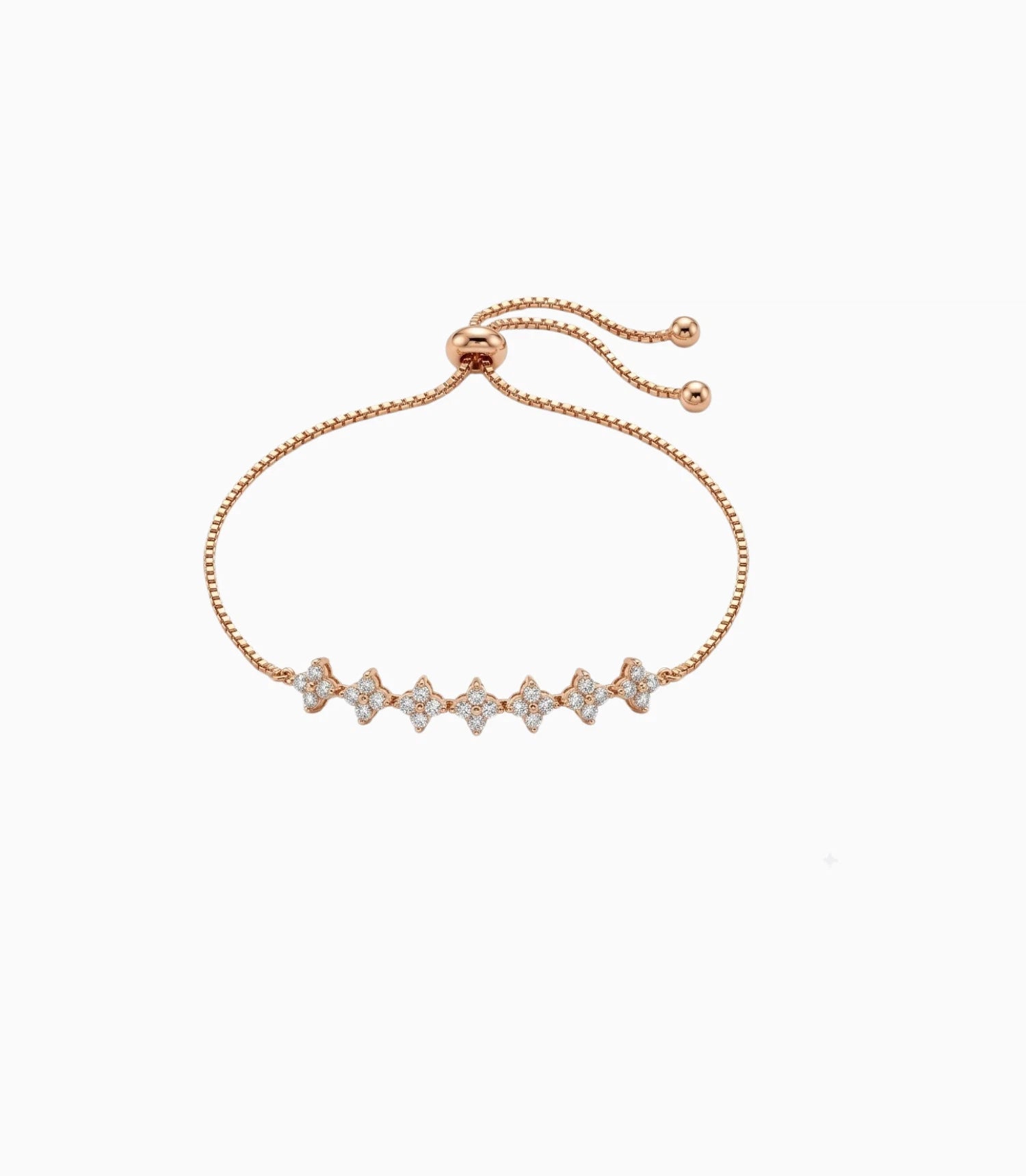 Rose Gold Plated Elegant Bolo Bracelet