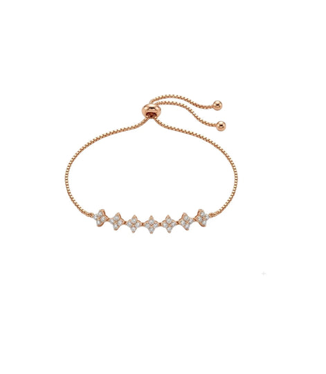 Rose Gold Plated Elegant Bolo Bracelet