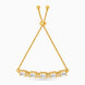 Gold Plated Cushion AD Bolo Bracelet