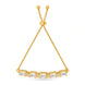 Gold Plated Cushion AD Bolo Bracelet
