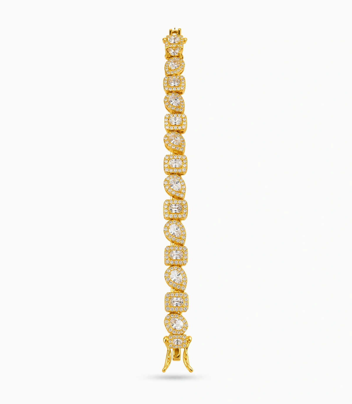Gold Plated Dreamy AD Flexible Bracelet