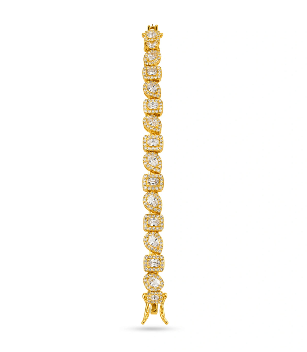 Gold Plated Dreamy AD Flexible Bracelet