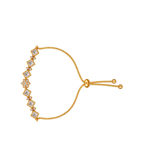 Gold Plated Feminine AD Bolo Bracelet