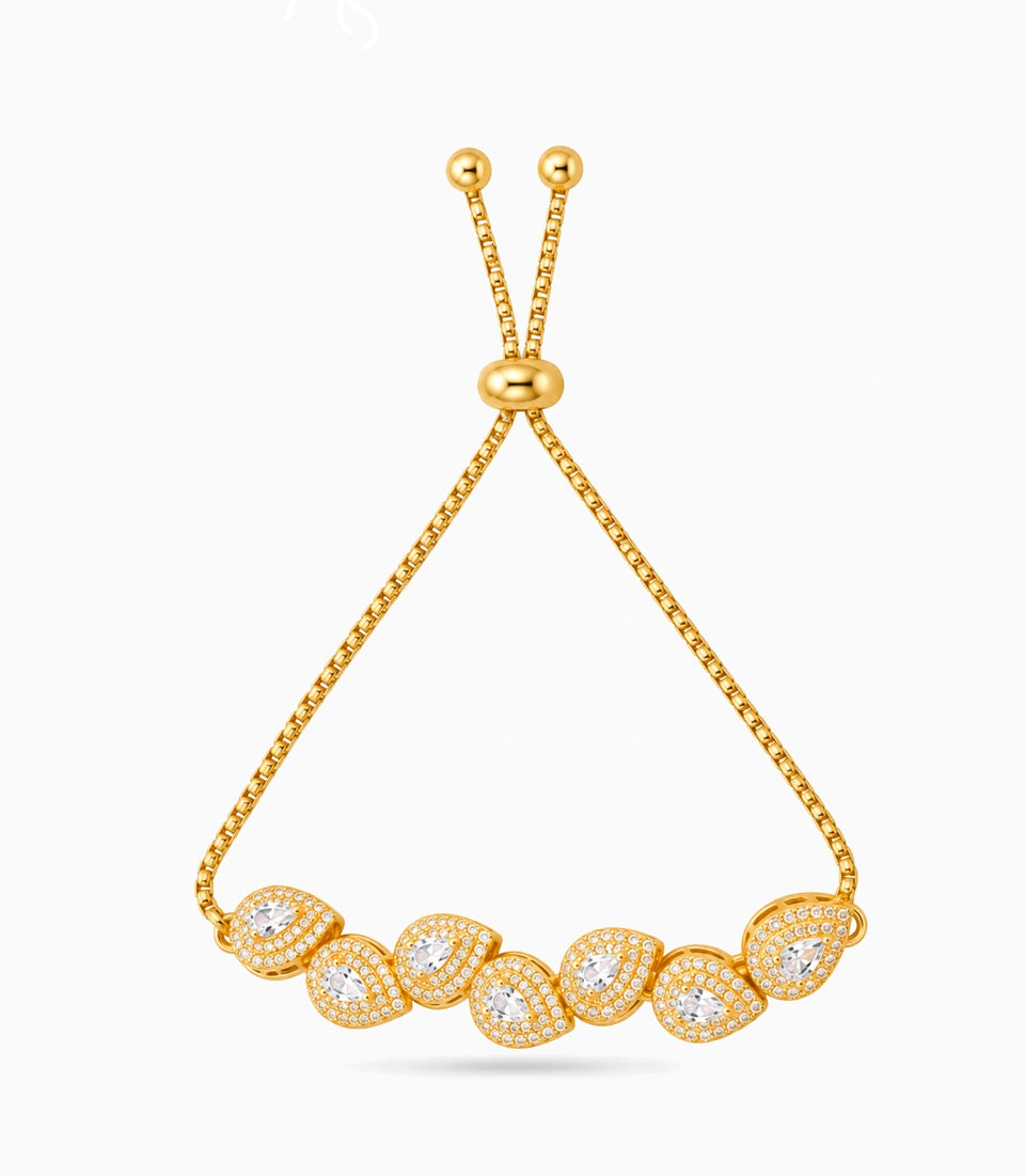 Gold Plated Ethereal AD Bolo Bracelet