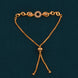 Gold Plated Contemporary AD Bolo Bracelet
