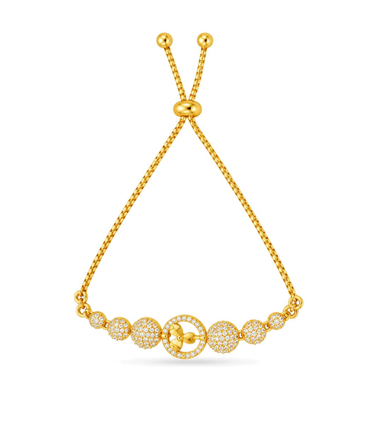 Gold Plated Adorn AD Bolo Bracelet