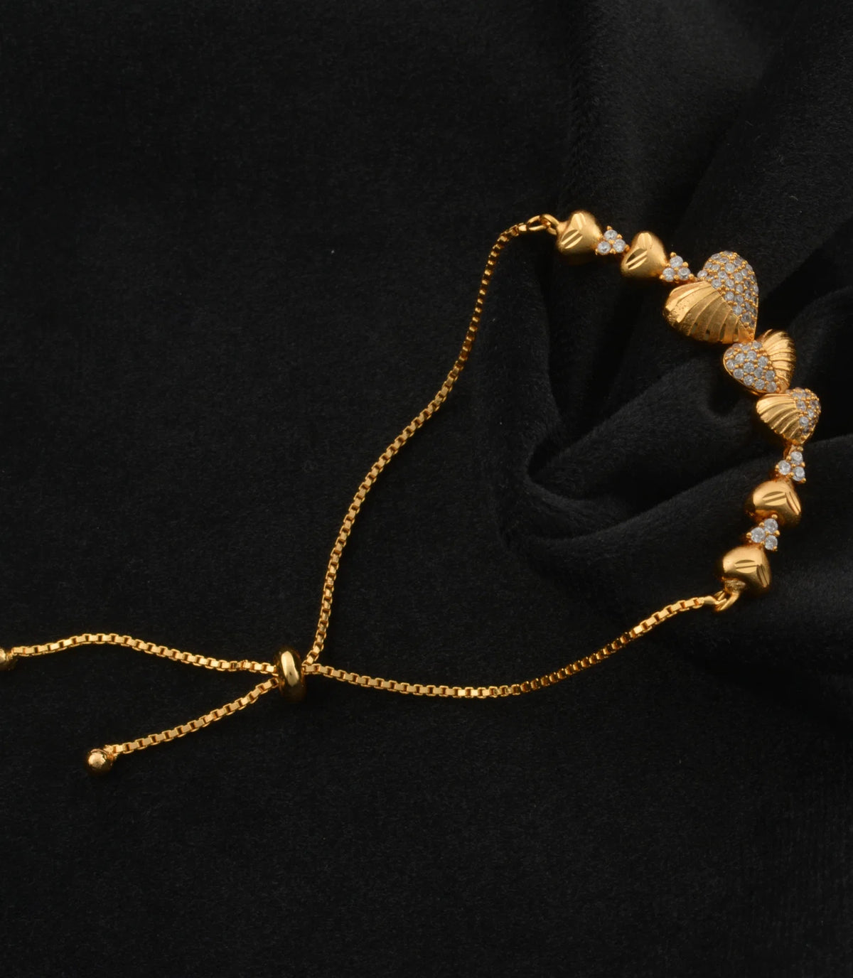 Gold Plated Graceful AD Bolo Bracelet