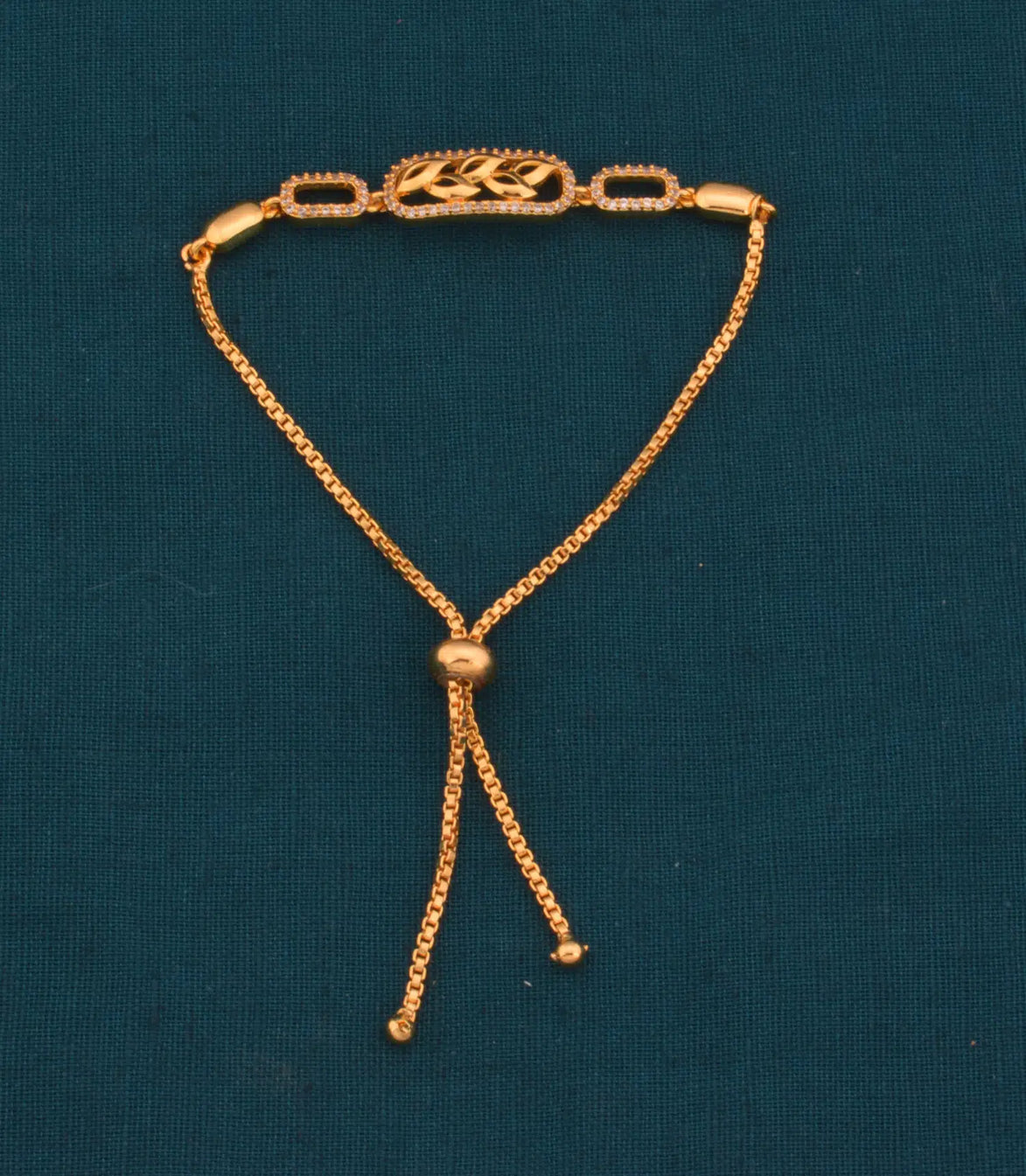 Gold Plated Regal AD Bolo Bracelet