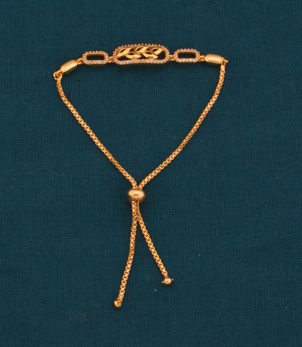 Gold Plated Regal AD Bolo Bracelet